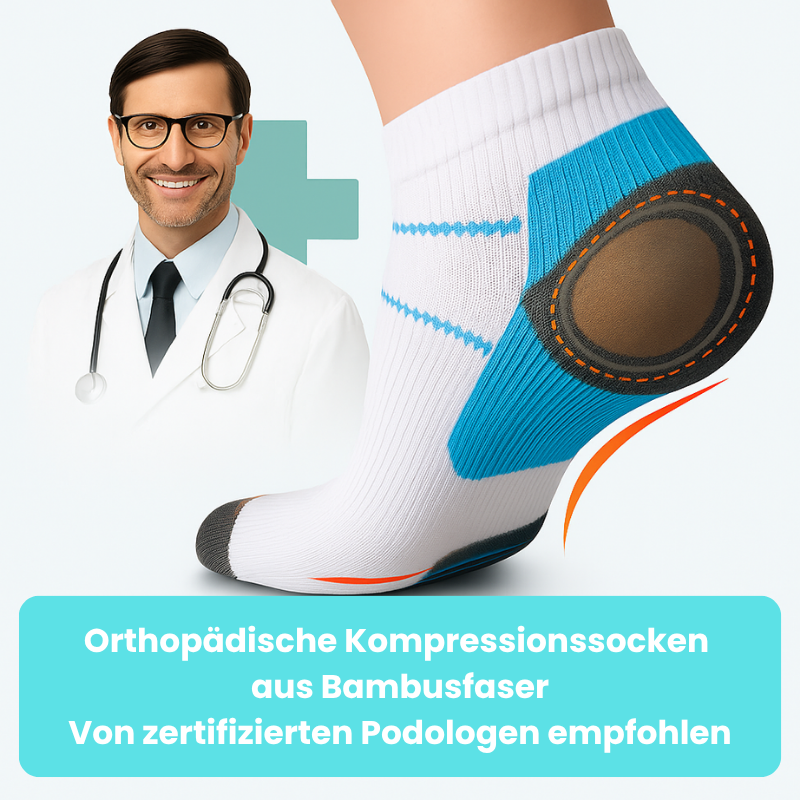 OrthoSocks™ – Kompressionssocken aus Bambusfaser für leichten, aktiven Komfort